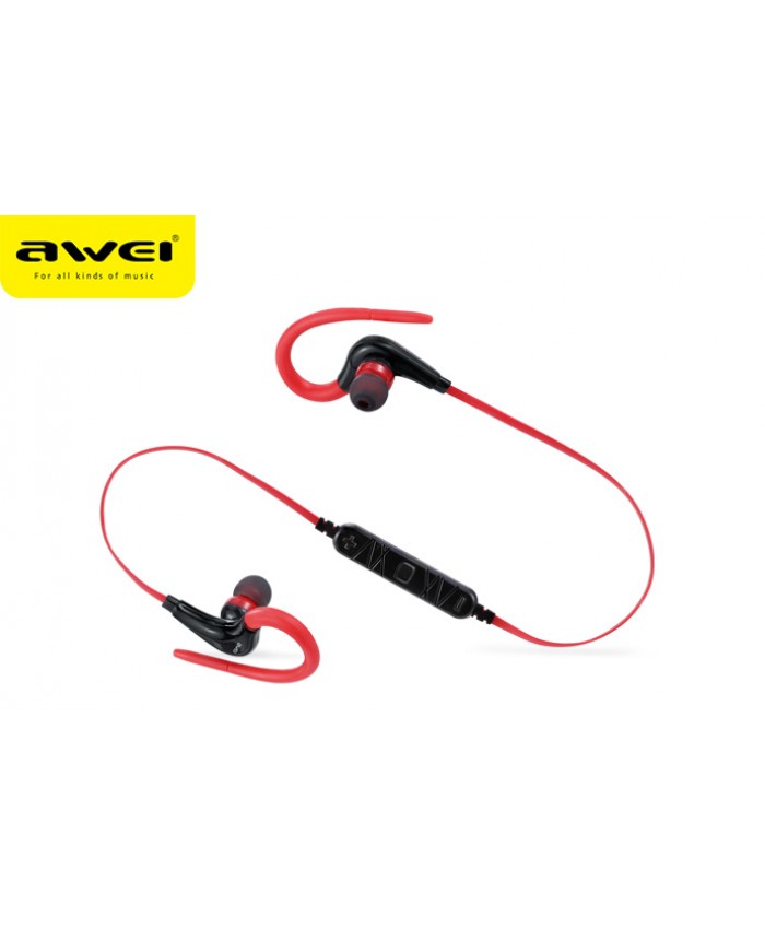 Awei A890BL 110dB Ear-Hook Hands-free Bluetooth Headset with Mic